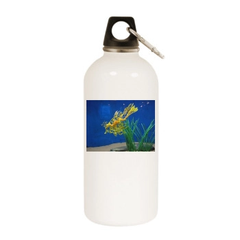 Underwater World White Water Bottle With Carabiner