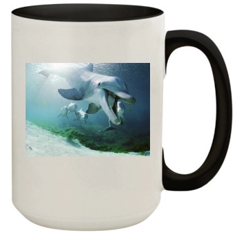 Underwater World 15oz Colored Inner & Handle Mug