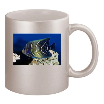 Underwater World 11oz Metallic Silver Mug