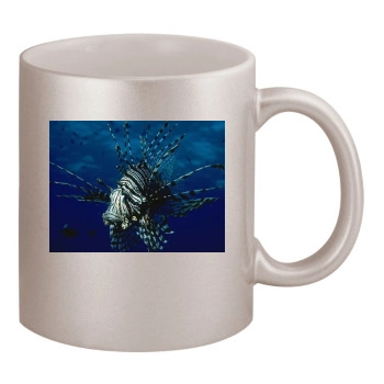 Underwater World 11oz Metallic Silver Mug