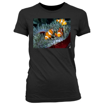 Underwater World Women's Junior Cut Crewneck T-Shirt