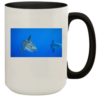 Underwater World 15oz Colored Inner & Handle Mug