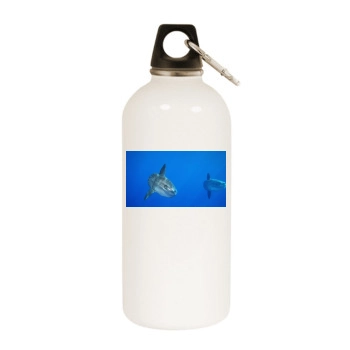 Underwater World White Water Bottle With Carabiner