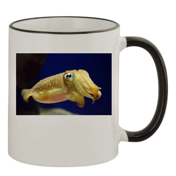 Underwater World 11oz Colored Rim & Handle Mug