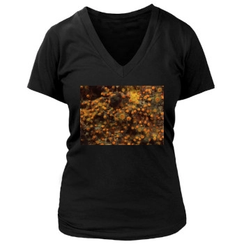 Underwater World Women's Deep V-Neck TShirt