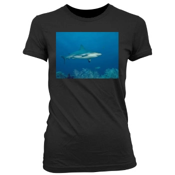 Underwater World Women's Junior Cut Crewneck T-Shirt