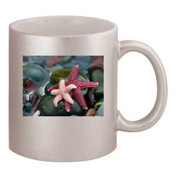 Underwater World 11oz Metallic Silver Mug