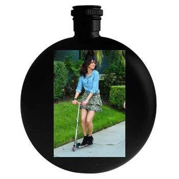 Selena Gomez Round Flask