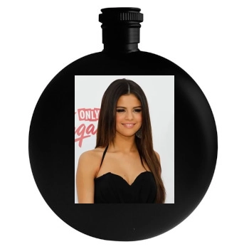 Selena Gomez Round Flask