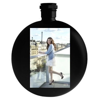 Selena Gomez Round Flask