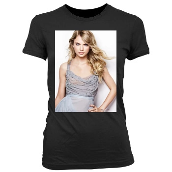 Taylor Swift Women's Junior Cut Crewneck T-Shirt