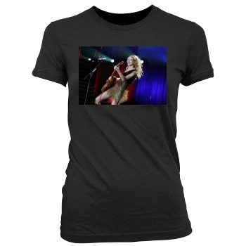 Taylor Swift Women's Junior Cut Crewneck T-Shirt