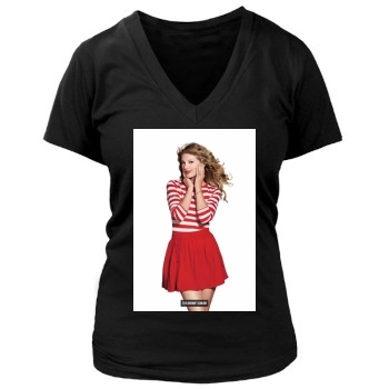 Taylor Swift Women's Deep V-Neck TShirt