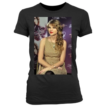 Taylor Swift Women's Junior Cut Crewneck T-Shirt