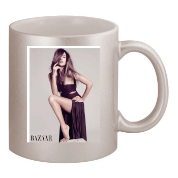 Alessandra Ambrosio 11oz Metallic Silver Mug