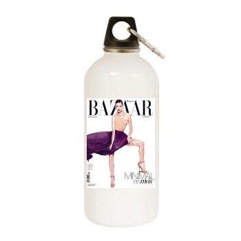 Alessandra Ambrosio White Water Bottle With Carabiner