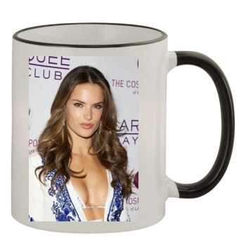 Alessandra Ambrosio 11oz Colored Rim & Handle Mug