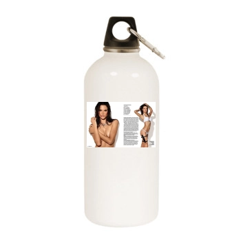 Alessandra Ambrosio White Water Bottle With Carabiner