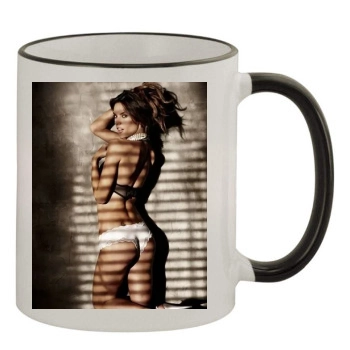 Alessandra Ambrosio 11oz Colored Rim & Handle Mug