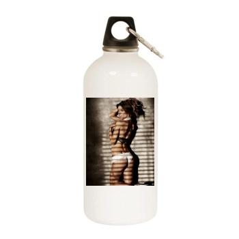 Alessandra Ambrosio White Water Bottle With Carabiner