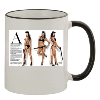 Alessandra Ambrosio 11oz Colored Rim & Handle Mug