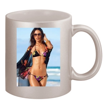 Alessandra Ambrosio 11oz Metallic Silver Mug