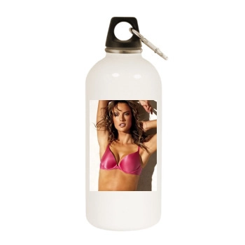 Alessandra Ambrosio White Water Bottle With Carabiner