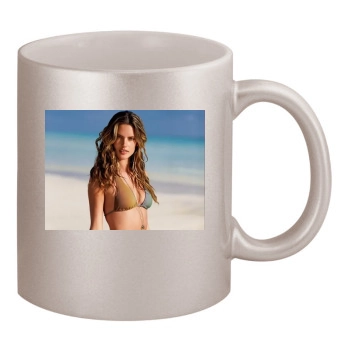 Alessandra Ambrosio 11oz Metallic Silver Mug