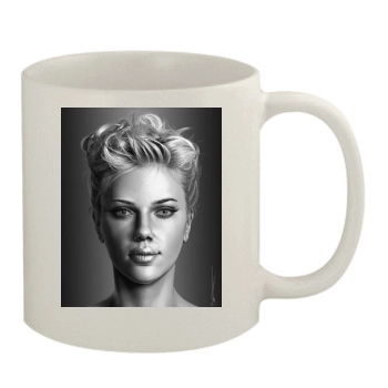 Scarlett Johansson 11oz White Mug