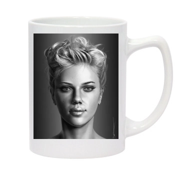 Scarlett Johansson 14oz White Statesman Mug