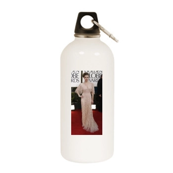 Scarlett Johansson White Water Bottle With Carabiner