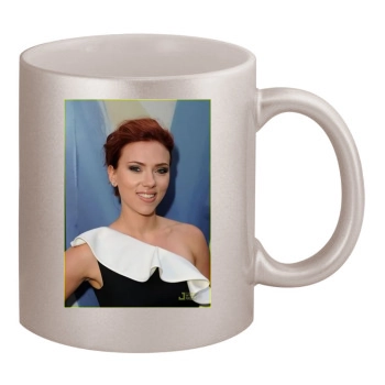 Scarlett Johansson 11oz Metallic Silver Mug