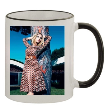 Scarlett Johansson 11oz Colored Rim & Handle Mug