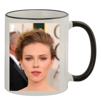 Scarlett Johansson 11oz Colored Rim & Handle Mug