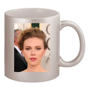 Scarlett Johansson 11oz Metallic Silver Mug