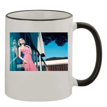 Scarlett Johansson 11oz Colored Rim & Handle Mug