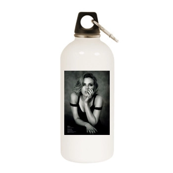 Scarlett Johansson White Water Bottle With Carabiner