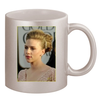 Scarlett Johansson 11oz Metallic Silver Mug