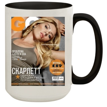 Scarlett Johansson 15oz Colored Inner & Handle Mug