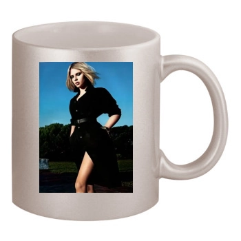 Scarlett Johansson 11oz Metallic Silver Mug