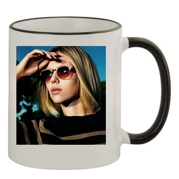 Scarlett Johansson 11oz Colored Rim & Handle Mug