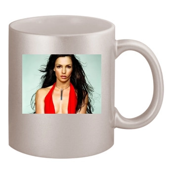 Famke Janssen 11oz Metallic Silver Mug