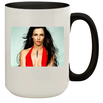 Famke Janssen 15oz Colored Inner & Handle Mug