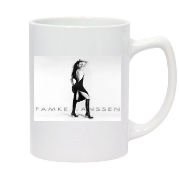 Famke Janssen 14oz White Statesman Mug