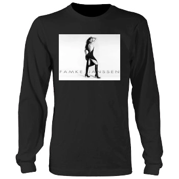 Famke Janssen Men's Heavy Long Sleeve TShirt