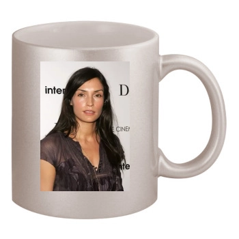 Famke Janssen 11oz Metallic Silver Mug