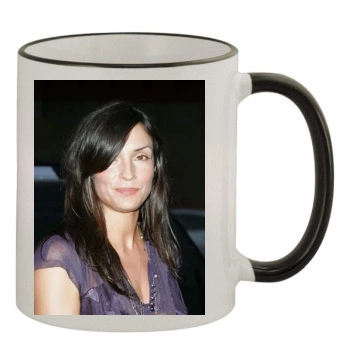 Famke Janssen 11oz Colored Rim & Handle Mug