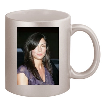 Famke Janssen 11oz Metallic Silver Mug