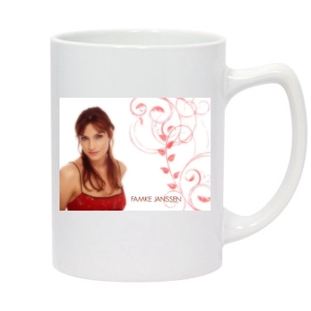 Famke Janssen 14oz White Statesman Mug