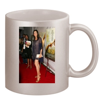 Famke Janssen 11oz Metallic Silver Mug